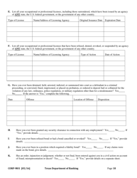 Form CORP-M01 Money Service Business Application for Currency Exchange - Texas, Page 23