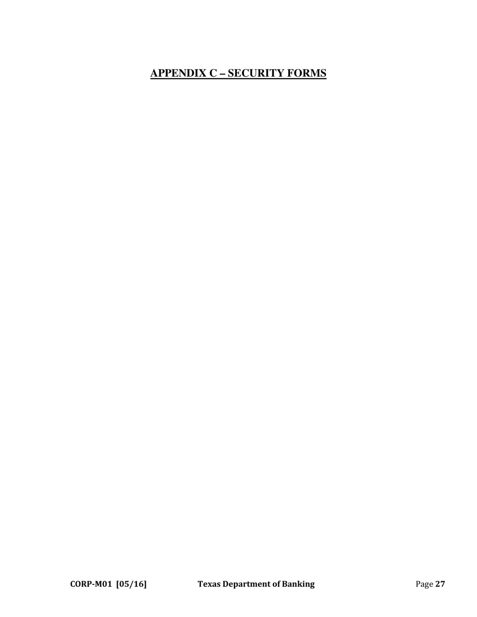 Form CORP-M01 Money Service Business Application for Currency Exchange - Texas, Page 32