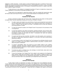 Prepaid Funeral Benefits Trust Agreement - Texas, Page 2