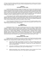 Prepaid Funeral Benefits Trust Agreement - Texas, Page 3