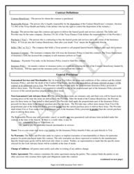 Insurance Funded Prepaid Funeral Benefits Contract - Texas, Page 3