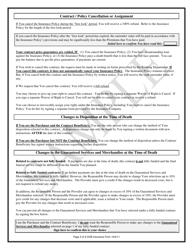 Insurance Funded Prepaid Funeral Benefits Contract - Texas, Page 5
