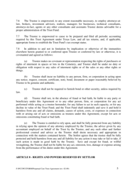 Perpetual Care Trust Fund Agreement - Texas, Page 5