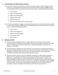 Form CORP-G09 Biographical Report - Texas, Page 4