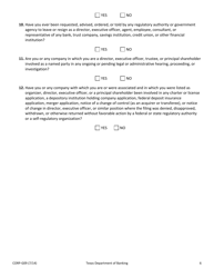 Form CORP-G09 Biographical Report - Texas, Page 6