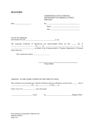 PBB Form 12 Certificate of Satisfaction - Virginia, Page 2