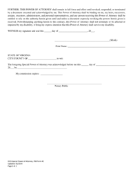 PBB Form 2 Special Power of Attorney - Virginia, Page 2