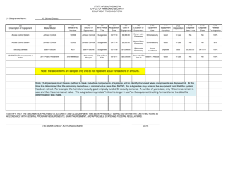 Instructions for Equipment Tracking Form - South Dakota, Page 3
