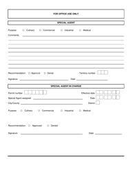 Form 805-75 Application for Grain Alcohol Permit - Virginia, Page 2