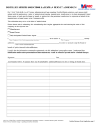 Form 805-81 Application for Solicitor Salesman Permit - Virginia, Page 3