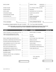 Form AB-0127 Personal Financial Statement - Tennessee, Page 2