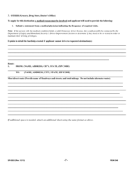 Form SF-0263 &quot;Application for Hardship/Temporary Hardship Driver License&quot; - Tennessee, Page 11