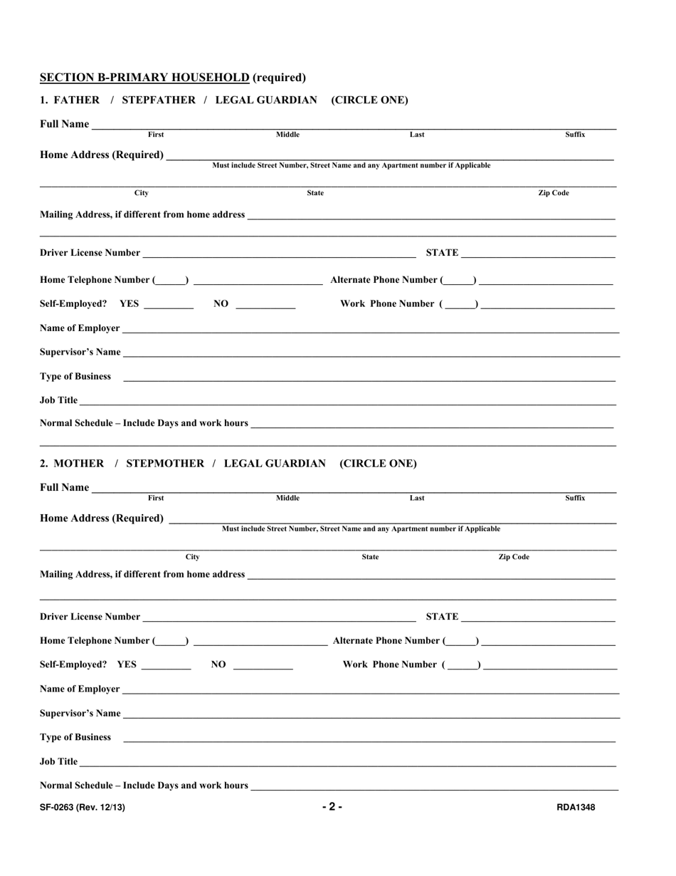 Form SF-0263 Application for Hardship / Temporary Hardship Driver License - Tennessee, Page 6