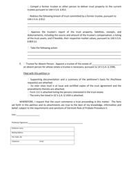 Form PC110 Petition to Commence a Trust Proceeding - Vermont, Page 2