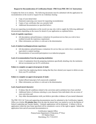 Form PDE338 CAC Request for Reconsideration of Certification Denial - Pennsylvania, Page 3