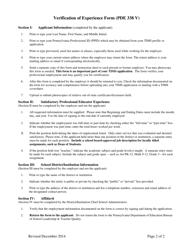 Form PDE338 V Verification of Experience Form - Pennsylvania, Page 2