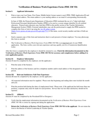 Form PDE338 VB Verification of Business Work Experience Form - Pennsylvania, Page 2