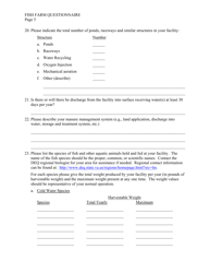 Fish Farm Questionnaire Form - Virginia, Page 5