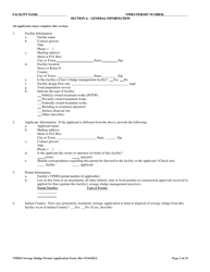 Vpdes Sewage Sludge Permit Application Form - Virginia, Page 2