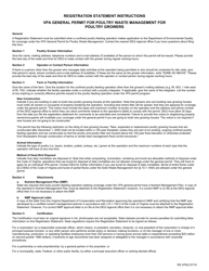 Virginia DEQ Registration Statement for VPA General Permit for Poultry Waste Management for Poultry Growers - Virginia, Page 2
