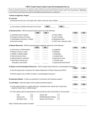Vrlf Land Conservation Loan Environmental Survey Form - Virginia