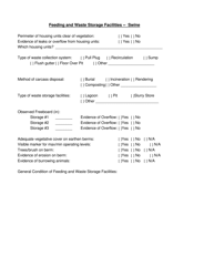 Confined Animal Feeding Operations Inspection Checklist - Virginia, Page 3