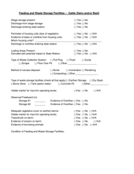 Confined Animal Feeding Operations Inspection Checklist - Virginia, Page 5