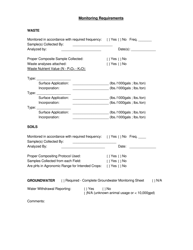 Confined Animal Feeding Operations Inspection Checklist - Virginia, Page 6