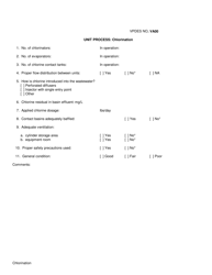 VPDES Form VA00 &quot;Unit Process: Chlorination&quot; - Virginia
