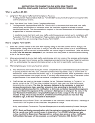 Form CS901 Work Zone Traffic Control Compliance Checklist and Notification - Pennsylvania, Page 2