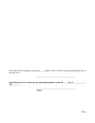 Form OIG-1 Affidavit - Texas, Page 2