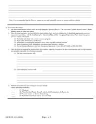 Form DCR199-103 Emergency Preparedness Plan for Low Hazard Virginia Regulated Impounding Structures - Virginia, Page 4