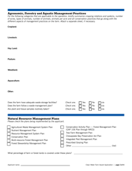 Form DCR199-007 Clean Water Farm Award Application - Virginia, Page 2