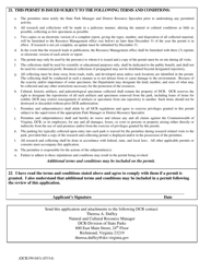 Form DCR199-043 State Parks Research and Collecting Permit Application - Virginia, Page 2