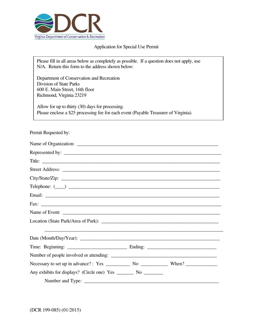 Form DCR199-085  Printable Pdf