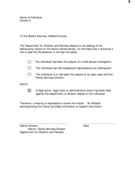 Document preview: Sealed Record Objection Form - Vermont