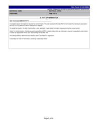 Form U5 &quot;Uniform Termination Notice for Securities Industry Registration&quot; - Tennessee, Page 2