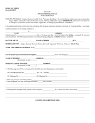 Form MH-9 Non Emergency Application Form - Vermont, Page 3