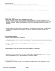 DSS Form 3357 ADDEN At-Risk Afterschool Care Program/Outside School Hours Care Program Application for Participation - Sponsor Addendum - South Carolina, Page 2