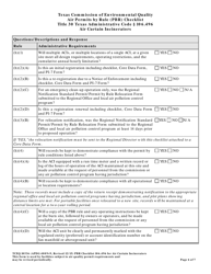 Form 10536 Air Permits by Rule (Pbr) Checklist - Air Curtain Incinerators - Texas, Page 6