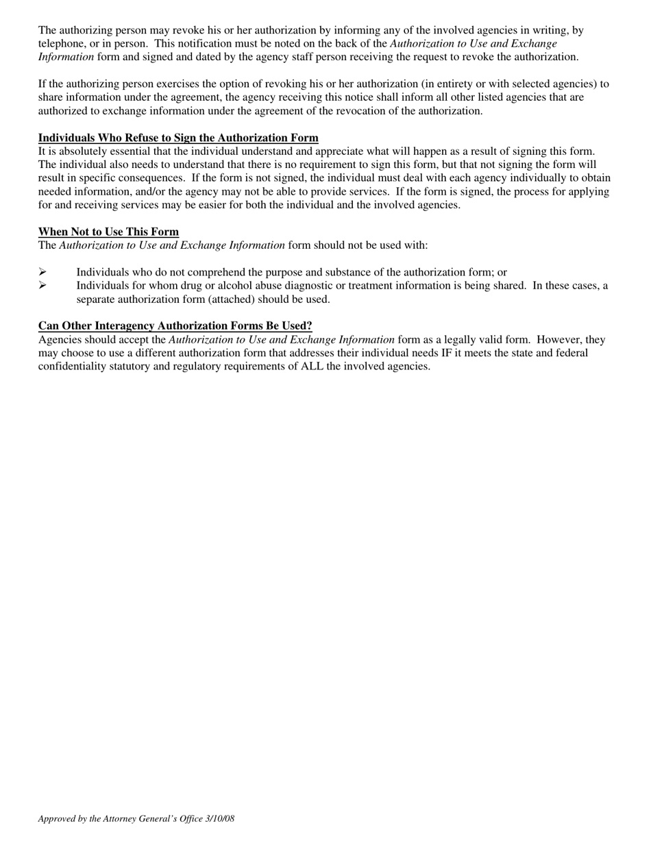 Form 032-01-0005-02 Uniform Authorization to Use and Exchange Information - Virginia, Page 3
