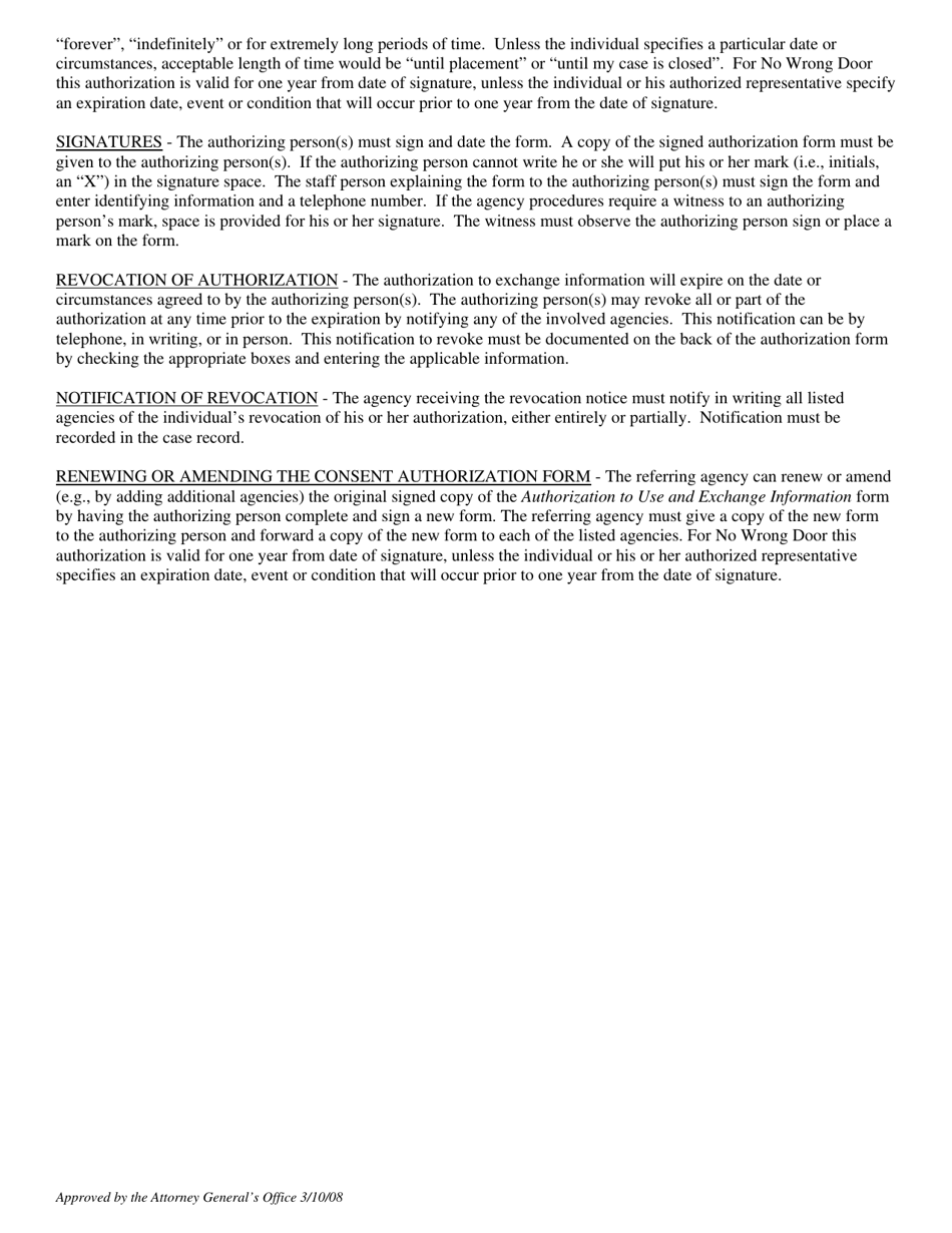 Form 032-01-0005-02 Uniform Authorization to Use and Exchange Information - Virginia, Page 7