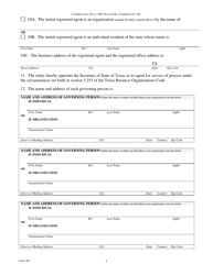 Form 305 Application for Registration of a Foreign Professional Limited Liability Company - Texas, Page 7
