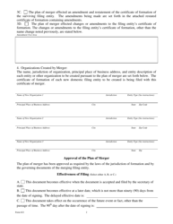 Form 621 Certificate of Merger Domestic Entity Divisional Merger Business Organizations Code - Texas, Page 6