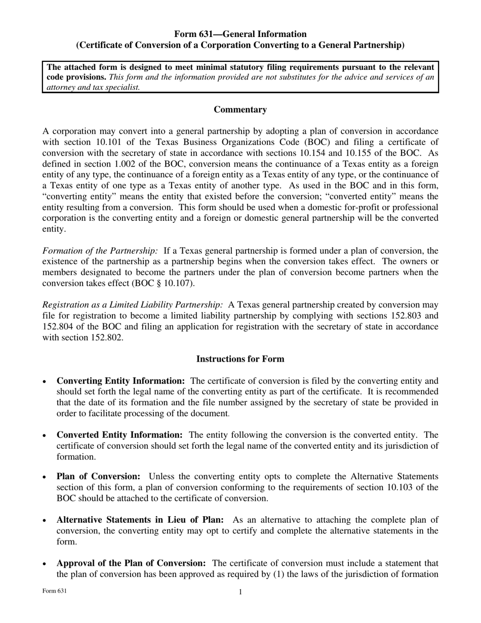 Form 631 Fill Out Sign Online and Download Fillable PDF Texas Form 631 Fill Out Sign Online and Download Fillable PDF Texas