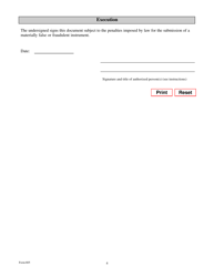Form 805 Statement of Event or Fact - Texas, Page 4