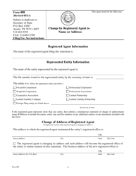 Form 408 Change by Registered Agent to Name or Address - Texas, Page 4
