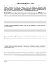 Form 408 Change by Registered Agent to Name or Address - Texas, Page 6