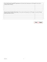 Form 408 Change by Registered Agent to Name or Address - Texas, Page 7