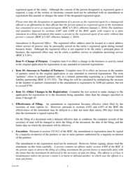 Form 407 Amendment to Registration - Foreign Limited Liability Partnership - Texas, Page 2
